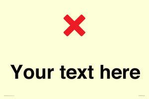 Custom plain background, red cross sign